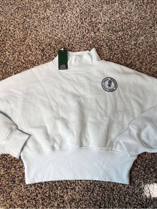 wild fable Sweaters - Wild Fable Women's Light Blue Mock Neck Sweatshirt with Logo XS | NWT